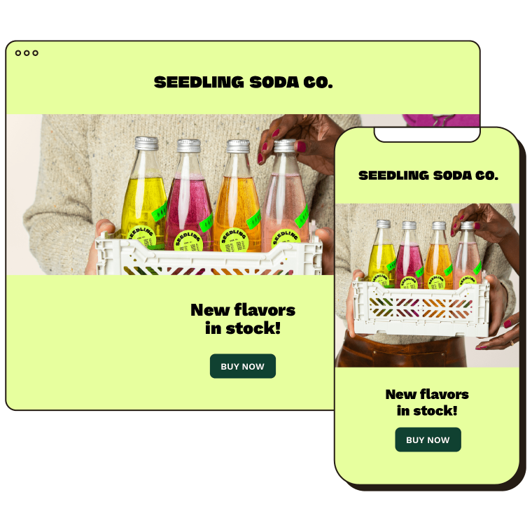 Landing Page Templates Abstract UI Seedling Soda Co