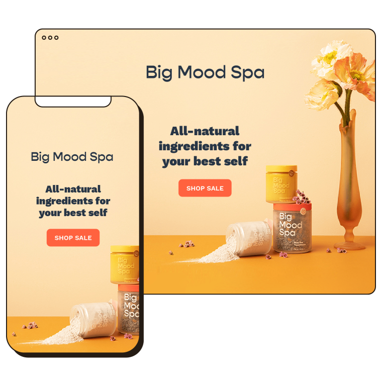 Landing Page Templates Abstract UI Big Mood Spa