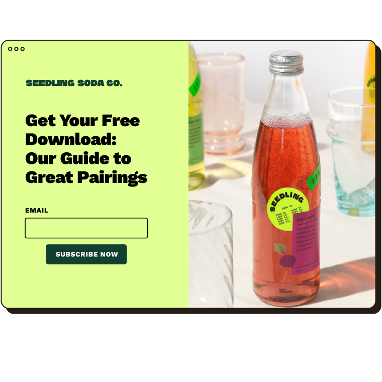 Seedling Soda Guide to Great Pairings