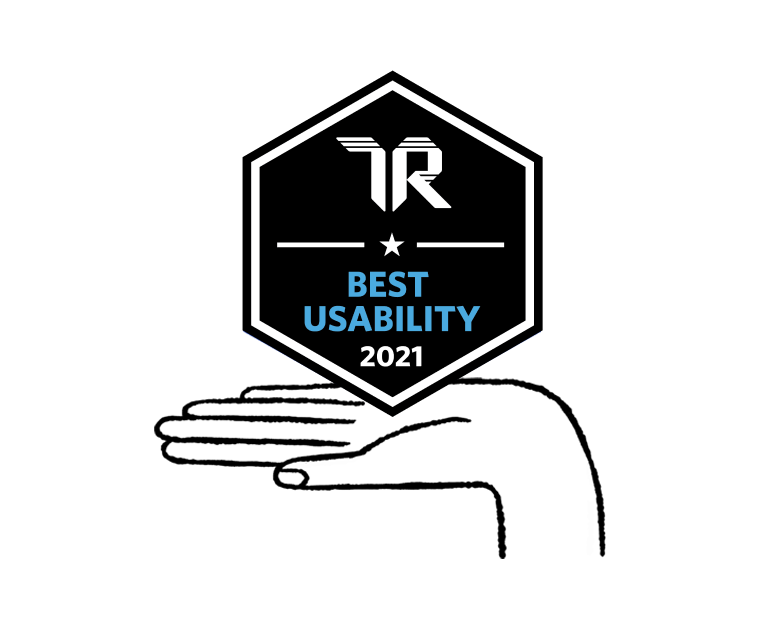 2021 TrustRadius Awards badge for Best Usability