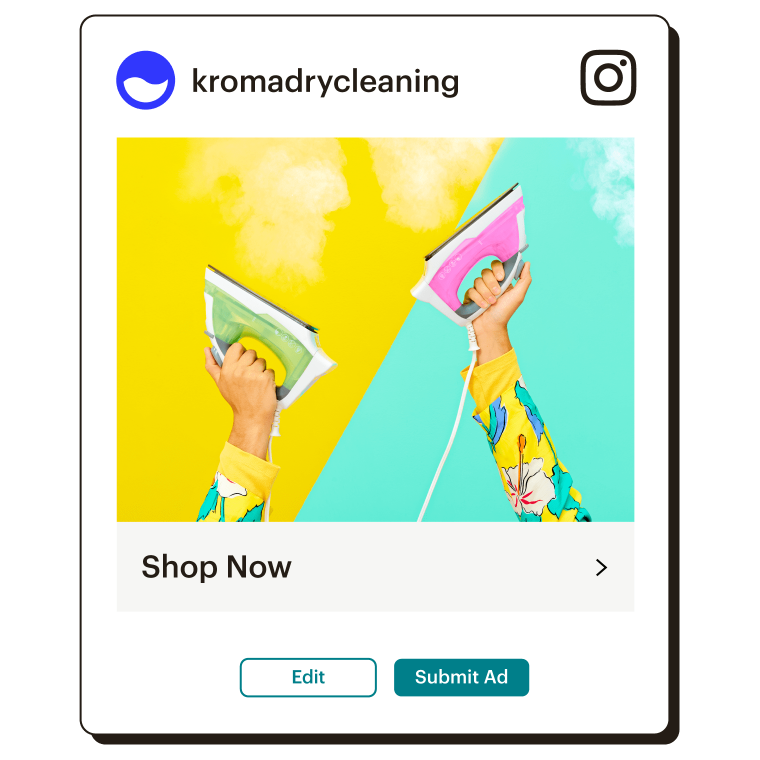 Example of an Instagram ad that reads Shop Now