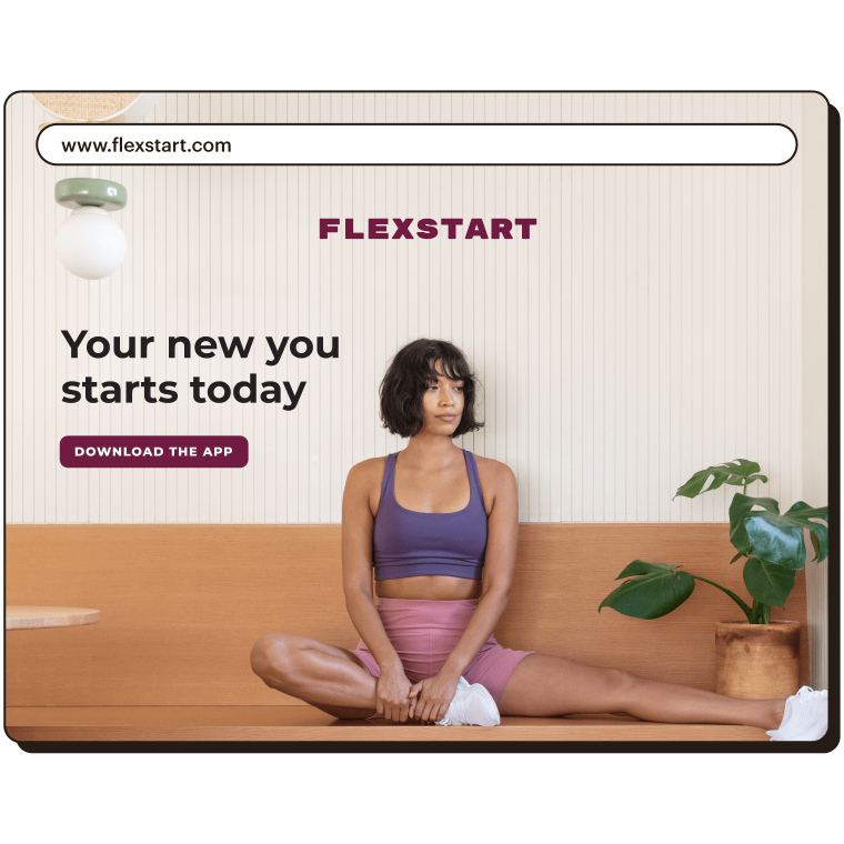 A website for a company called Flexstart that uses the domain flexstart.com