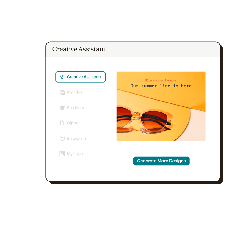 Smart Recs Creative Assistant Abstract UI Elementary Eyewear Static