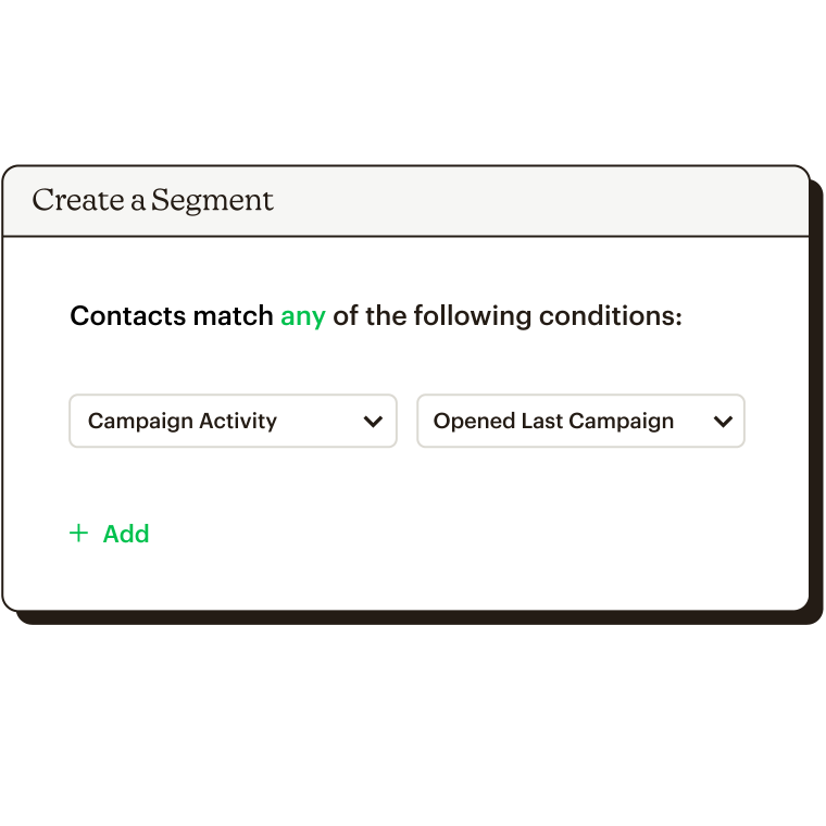 Creating a segment based on who opened last campaign.