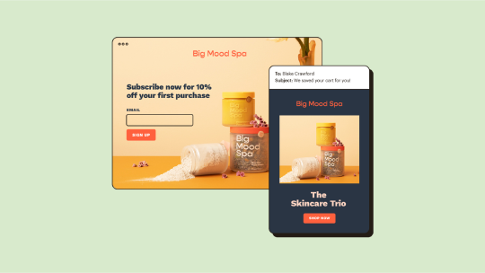 Website Email Abstract UI Big Mood Spa Marketing