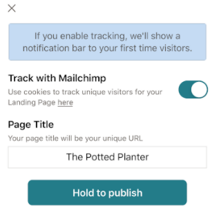 Mobile-landing-hold-to-publish