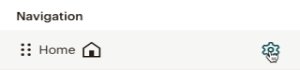 Home - Settings icon