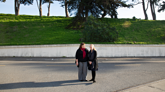 World Art West's Executive Director Julie Mushe and Marketing and Communications Director Terry Conway